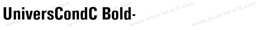 UniversCondC Bold字体转换